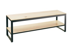 Blonde 64 1/2" x 18" x 24 1/4" Nesting Merchandising Table